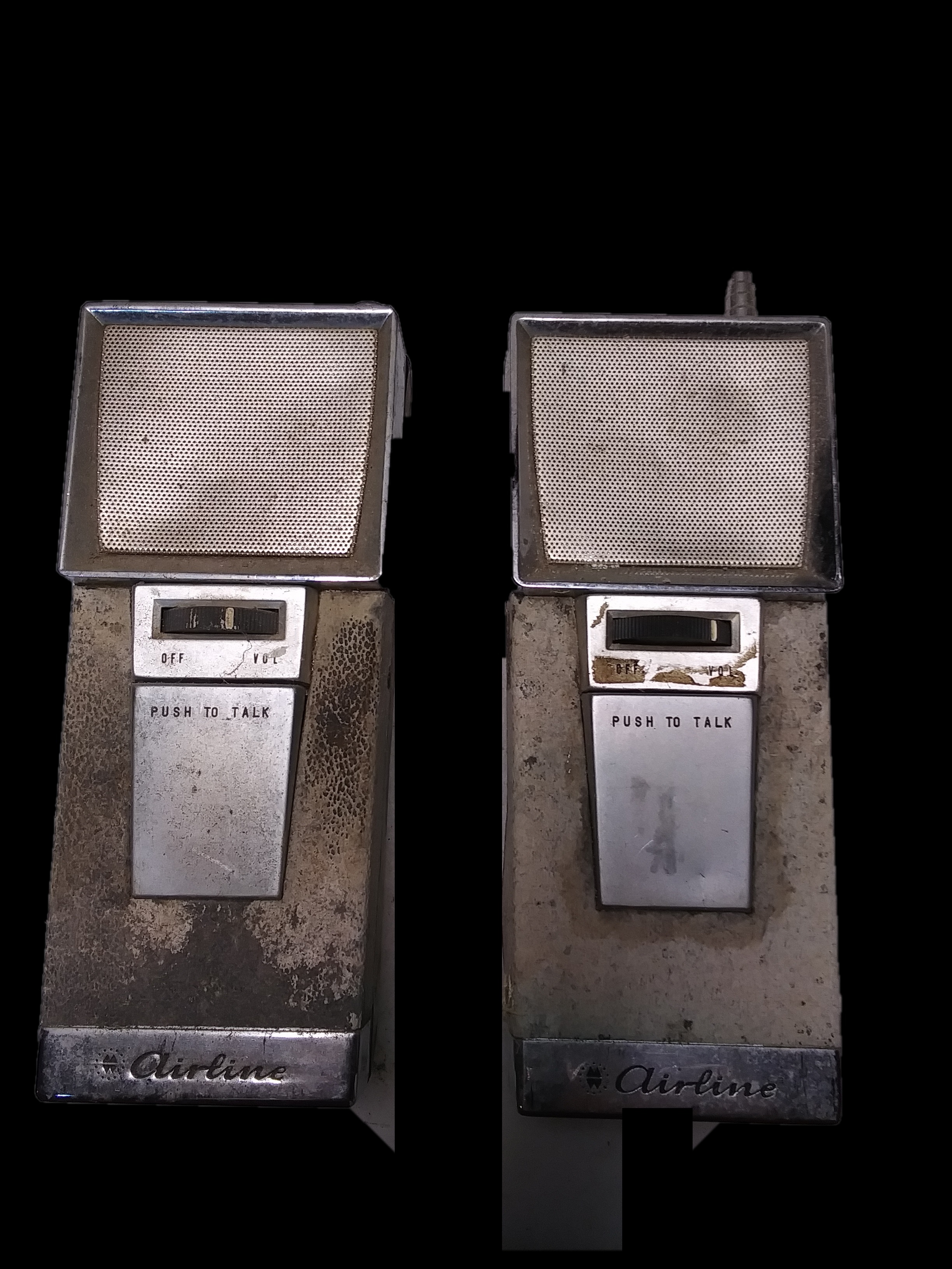 Airline Pushtotalk walkie-talkie