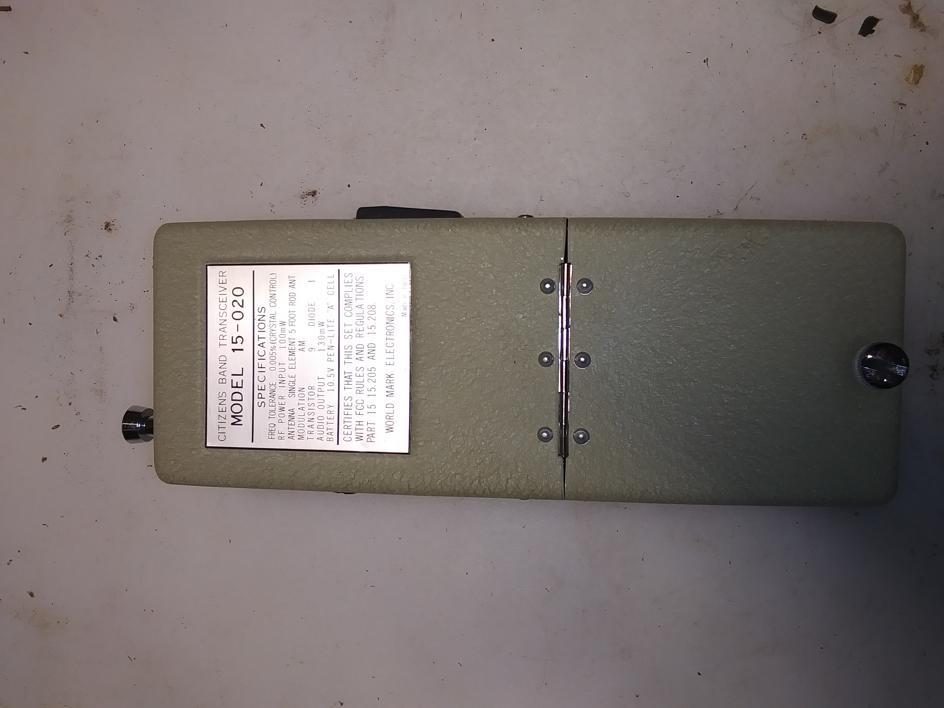 Claricon 1520 Back walkie-talkie