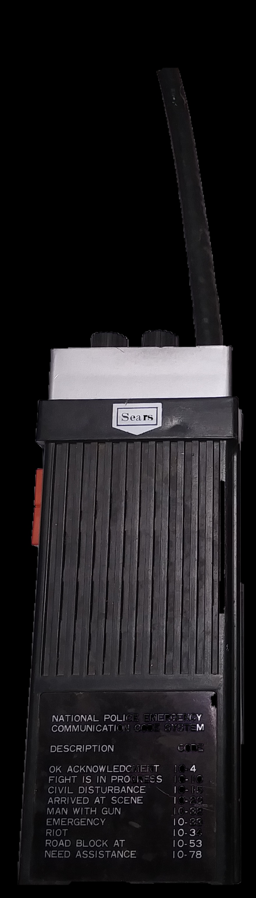 Sears Nationalpoliceemergency Sears 4955019 walkie-talkie